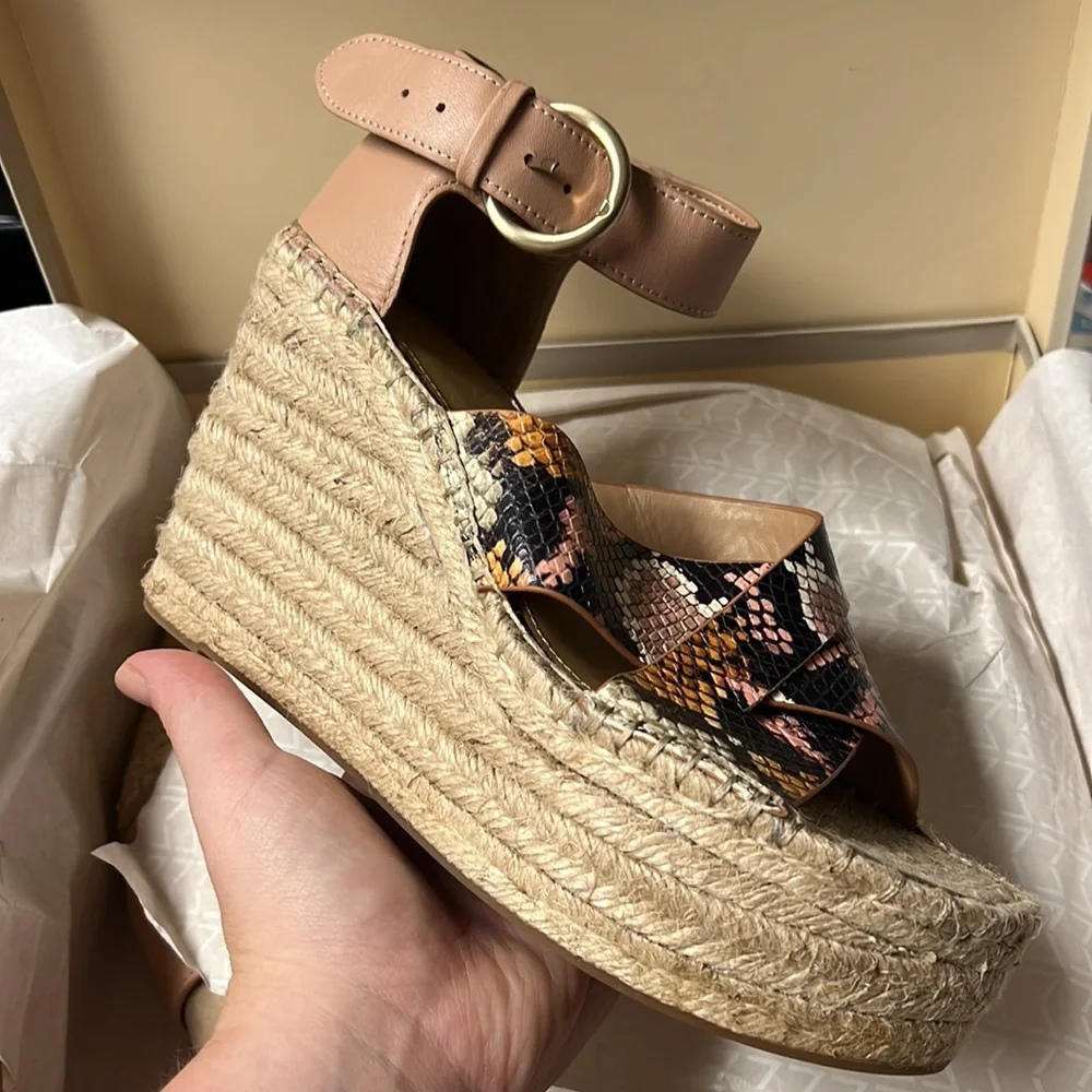 Marc Fisher LTD Espadrille Wedge Sandal- Amari NEW (8.5)